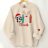 Lofaris Gram Claus Plaid Letter Christmas Custom Sweatshirt